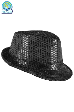 CAPPELLO PAILLETTES NERO